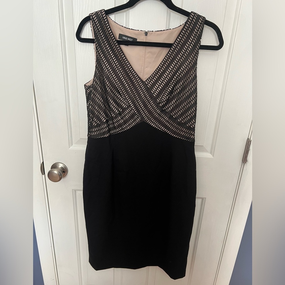 Nine West Black and Nude Dress- Size 8
